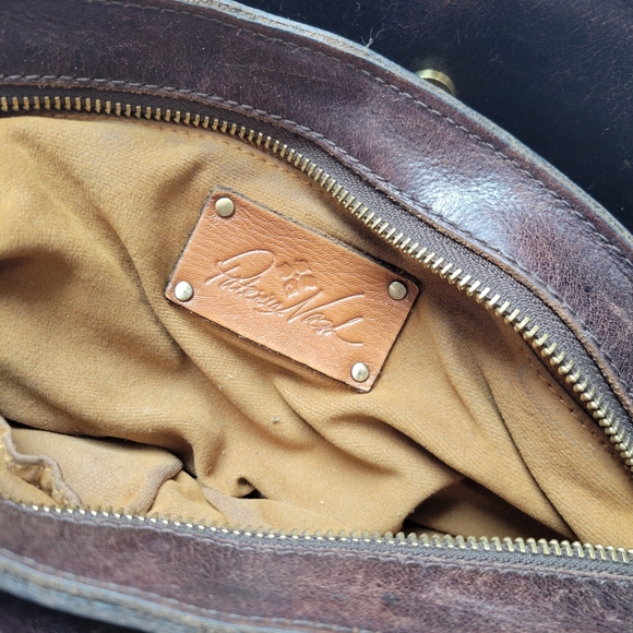 Patricia Nash Rienzo Floral Italian Leather Purse Red Boho Vintage Style - Picture 9 of 9